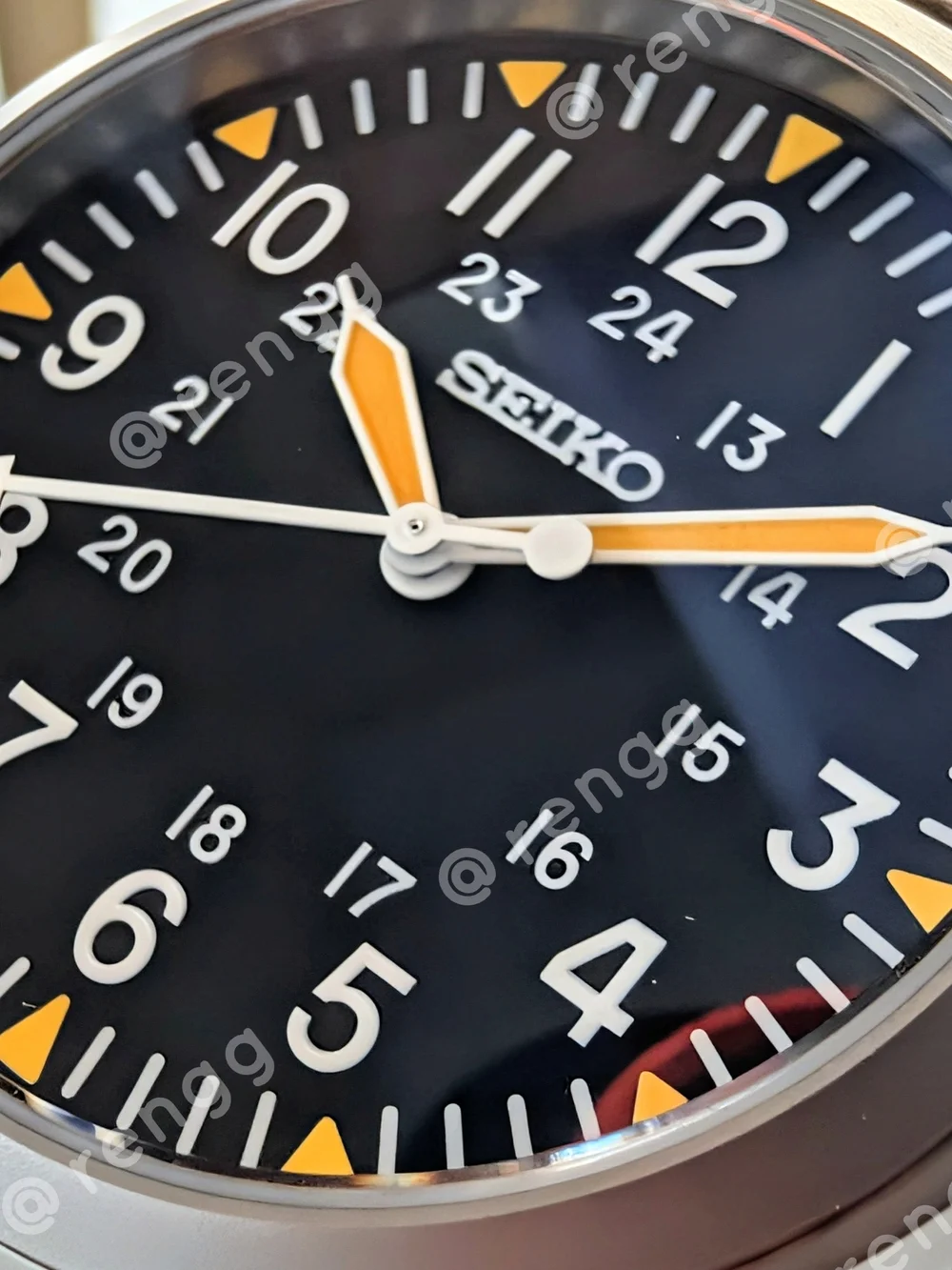 Seiko Men's Black Mod Field Watch 37mm Sapphire